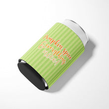 Load image into Gallery viewer, Fall Pumpkin Spice Green Stripe Can or Bottle Hugger BB6922CC