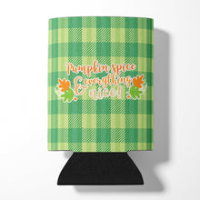 Load image into Gallery viewer, Fall Pumpkin Spice Gingham Can or Bottle Hugger BB6923CC