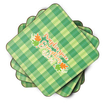 Load image into Gallery viewer, Fall Pumpkin Spice Gingham Foam Coaster  BB6923FC