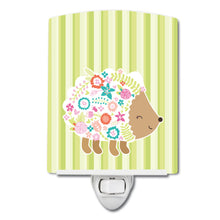 Load image into Gallery viewer, Flowered Hedgehog Ceramic Night Light BB6935CNL