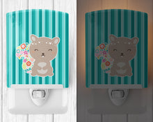 Load image into Gallery viewer, Flowered Squirrel Ceramic Night Light BB6936CNL