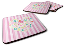 Load image into Gallery viewer, Flowered Heart Foam Coaster  BB6937FC