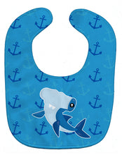 Load image into Gallery viewer, Hammerhead Shark on Anchors Baby Bib BB6941BIB