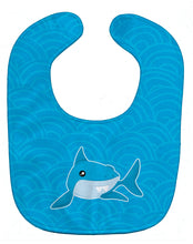 Load image into Gallery viewer, Shark with Waves Baby Bib BB6943BIB