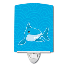 Load image into Gallery viewer, Shark with Waves Ceramic Night Light BB6943CNL