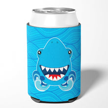 Load image into Gallery viewer, Shark Open Wide in Waves Can or Bottle Hugger BB6947CC