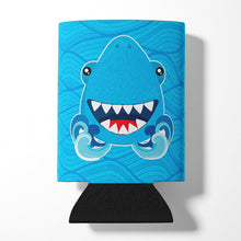 Load image into Gallery viewer, Shark Open Wide in Waves Can or Bottle Hugger BB6947CC