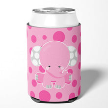 Load image into Gallery viewer, Elephant with Pink Polkadots Can or Bottle Hugger BB6949CC