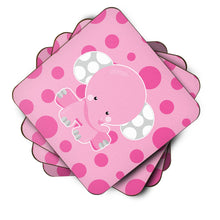 Load image into Gallery viewer, Elephant with Pink Polkadots Foam Coaster  BB6949FC