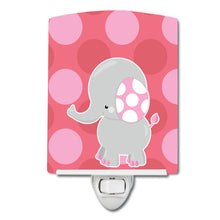 Load image into Gallery viewer, Elephant Big Polkadots Ceramic Night Light BB6950CNL