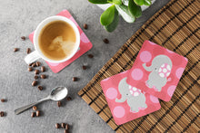 Load image into Gallery viewer, Elephant Big Polkadots Foam Coaster  BB6950FC