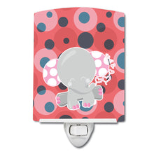 Load image into Gallery viewer, Elephant Lots of Polkadots Ceramic Night Light BB6951CNL