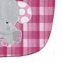 Load image into Gallery viewer, Elephant Pink Gingham Baby Bib BB6952BIB