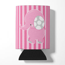 Load image into Gallery viewer, Elephant on Pink Stripes Can or Bottle Hugger BB6955CC