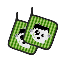 Load image into Gallery viewer, Halloween Ghost Frankenstein Pot Holders - Set of 2 - Heat-Resistant Kitchen Essentials BB6958PTHD