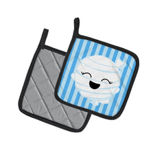 Load image into Gallery viewer, Halloween Ghost Mummy Pot Holders - Set of 2 - Heat-Resistant Kitchen Essentials BB6960PTHD