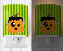 Load image into Gallery viewer, Halloween Pumpkin Frankenstein Ceramic Night Light BB6961CNL