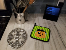 Load image into Gallery viewer, Halloween Pumpkin Frankenstein Pot Holders - Set of 2 - Heat-Resistant Kitchen Essentials BB6961PTHD