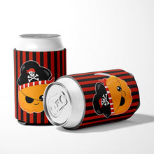 Load image into Gallery viewer, Halloween Pumpkin Pirate Can or Bottle Hugger BB6962CC