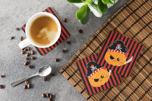 Load image into Gallery viewer, Halloween Pumpkin Pirate Foam Coaster  BB6962FC
