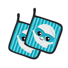 Load image into Gallery viewer, Halloween Ghost Superhero Pot Holders - Set of 2 - Heat-Resistant Kitchen Essentials BB6963PTHD