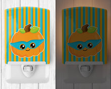 Load image into Gallery viewer, Halloween Pumpkin Superhero Ceramic Night Light BB6965CNL