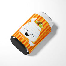 Load image into Gallery viewer, Halloween Pumpkin Mummy Can or Bottle Hugger BB6968CC