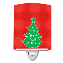 Load image into Gallery viewer, Christmas Tree Red Green Ceramic Night Light BB6971CNL