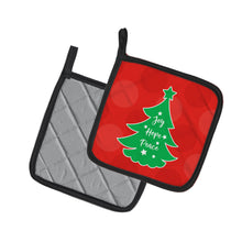 Load image into Gallery viewer, Christmas Tree Red Green Pot Holders - Set of 2 - Heat-Resistant Kitchen Essentials BB6971PTHD