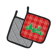Load image into Gallery viewer, Christmas Tree Reindeer Red Pot Holders - Set of 2 - Heat-Resistant Kitchen Essentials BB6972PTHD