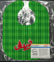 Load image into Gallery viewer, Christmas Tree Reindeer Green Baby Bib BB6973BIB