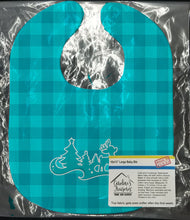Load image into Gallery viewer, Christmas Tree Reindeer Blue Baby Bib BB6974BIB