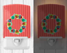 Load image into Gallery viewer, Christmas Wreath Presents Ceramic Night Light BB6976CNL
