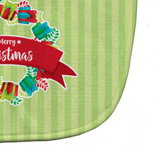 Load image into Gallery viewer, Christmas Wreath Presents Green Baby Bib BB6977BIB