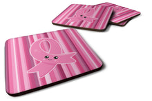 Load image into Gallery viewer, Breast Cancer Awareness Ribbon Face Foam Coaster  BB6978FC