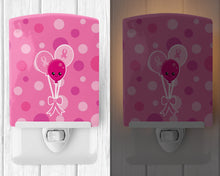 Load image into Gallery viewer, Breast Cancer Awareness Ribbon Balloons Ceramic Night Light BB6979CNL