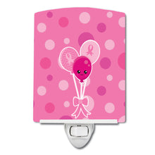 Load image into Gallery viewer, Breast Cancer Awareness Ribbon Balloons Ceramic Night Light BB6979CNL