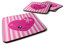 Load image into Gallery viewer, Breast Cancer Awareness Ribbon Heart Foam Coaster  BB6982FC