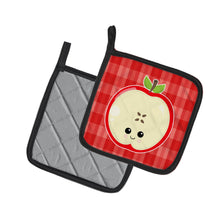 Load image into Gallery viewer, Apple Face Pot Holders - Set of 2 - Heat-Resistant Kitchen Essentials BB6983PTHD
