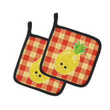 Load image into Gallery viewer, Pineapple Face Pot Holders - Set of 2 - Heat-Resistant Kitchen Essentials BB6992PTHD