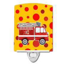 Load image into Gallery viewer, Fireman's Firetruck Ceramic Night Light BB6998CNL
