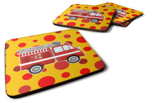 Load image into Gallery viewer, Fireman's Firetruck Foam Coaster  BB6998FC