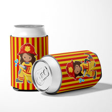 Load image into Gallery viewer, Fireman Girl Can or Bottle Hugger BB7001CC