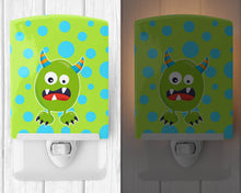 Load image into Gallery viewer, Little Monster Greenie Doodle Ceramic Night Light BB7003CNL