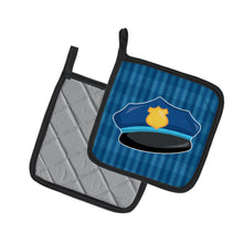 Load image into Gallery viewer, Police Hat Pot Holders - Set of 2 - Heat-Resistant Kitchen Essentials BB7007PTHD