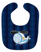 Load image into Gallery viewer, Police Helicopter Baby Bib BB7008BIB