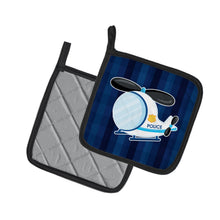 Load image into Gallery viewer, Police Helicopter Pot Holders - Set of 2 - Heat-Resistant Kitchen Essentials BB7008PTHD
