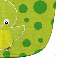 Load image into Gallery viewer, Bird on Green Polkadots Baby Bib BB7012BIB