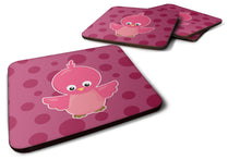 Load image into Gallery viewer, Bird on Pink Polkadots Foam Coaster  BB7014FC