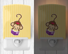 Load image into Gallery viewer, Monkey Reading Ceramic Night Light BB7015CNL